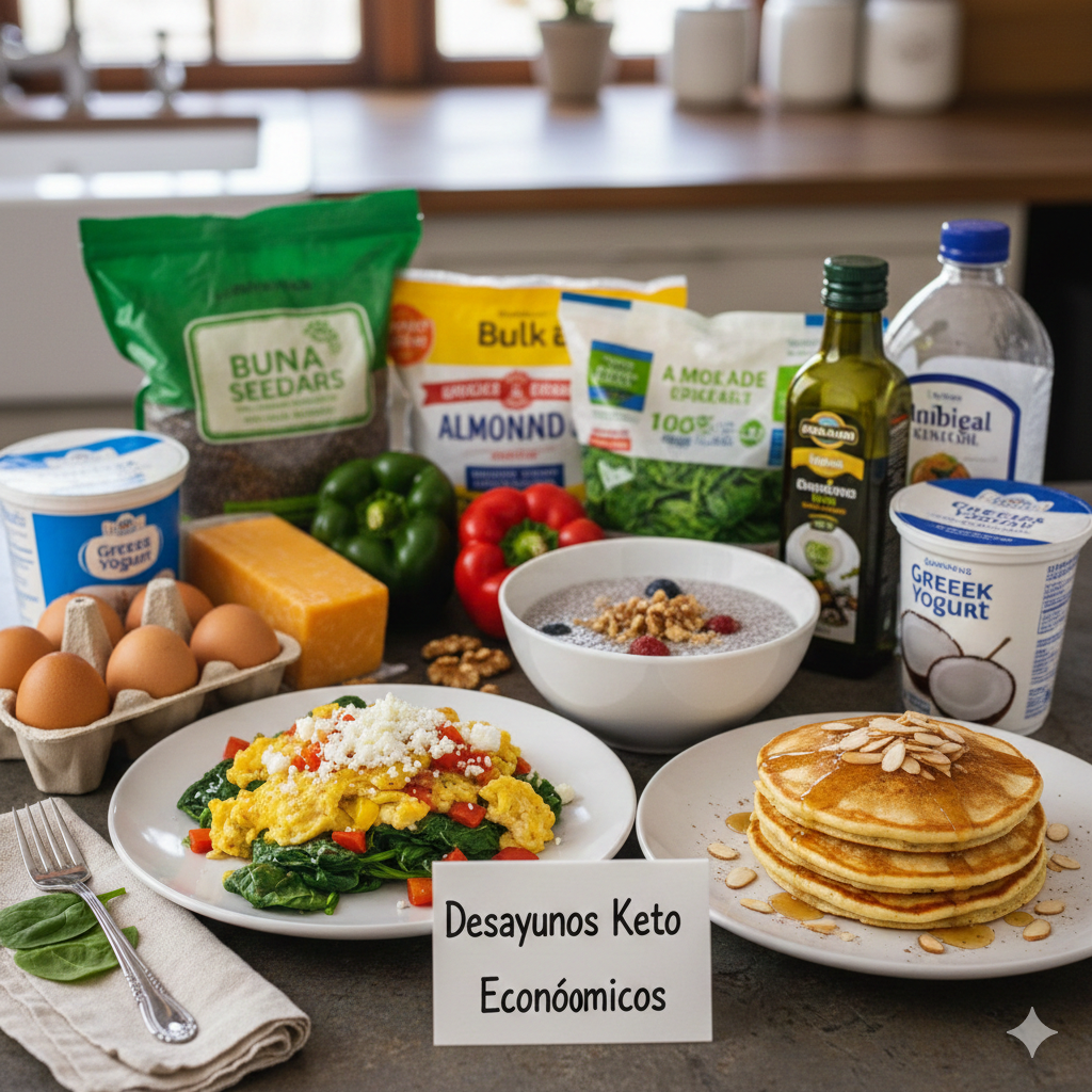 Preparación de desayunos keto económicos en Argentina con ingredientes baratos del supermercado