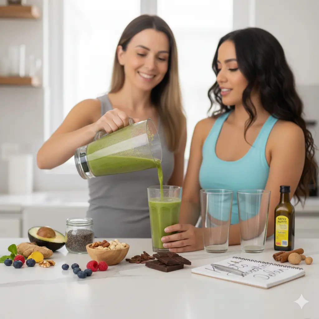 ingredientes para smoothies saludables