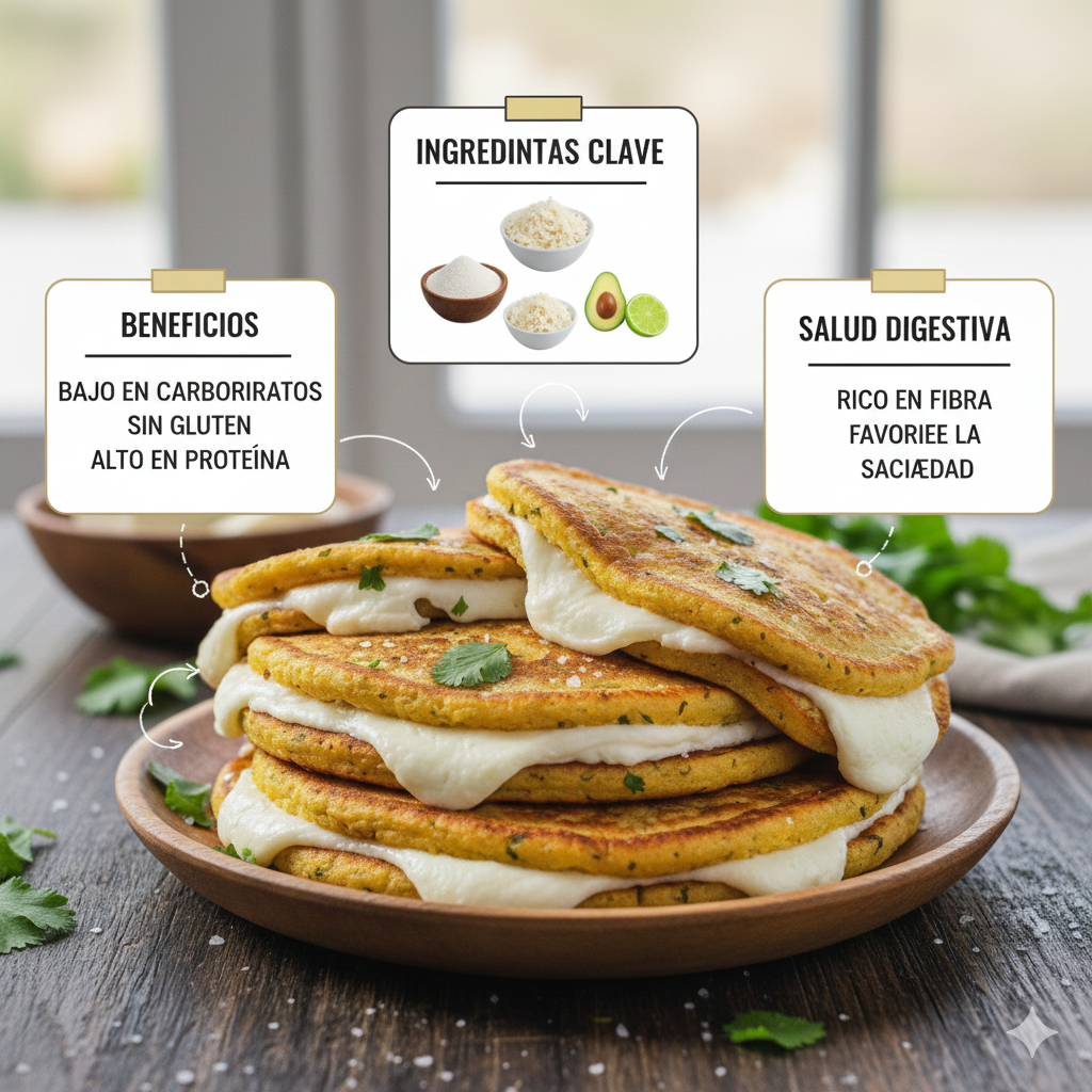 beneficios de las cachapas keto sin maíz