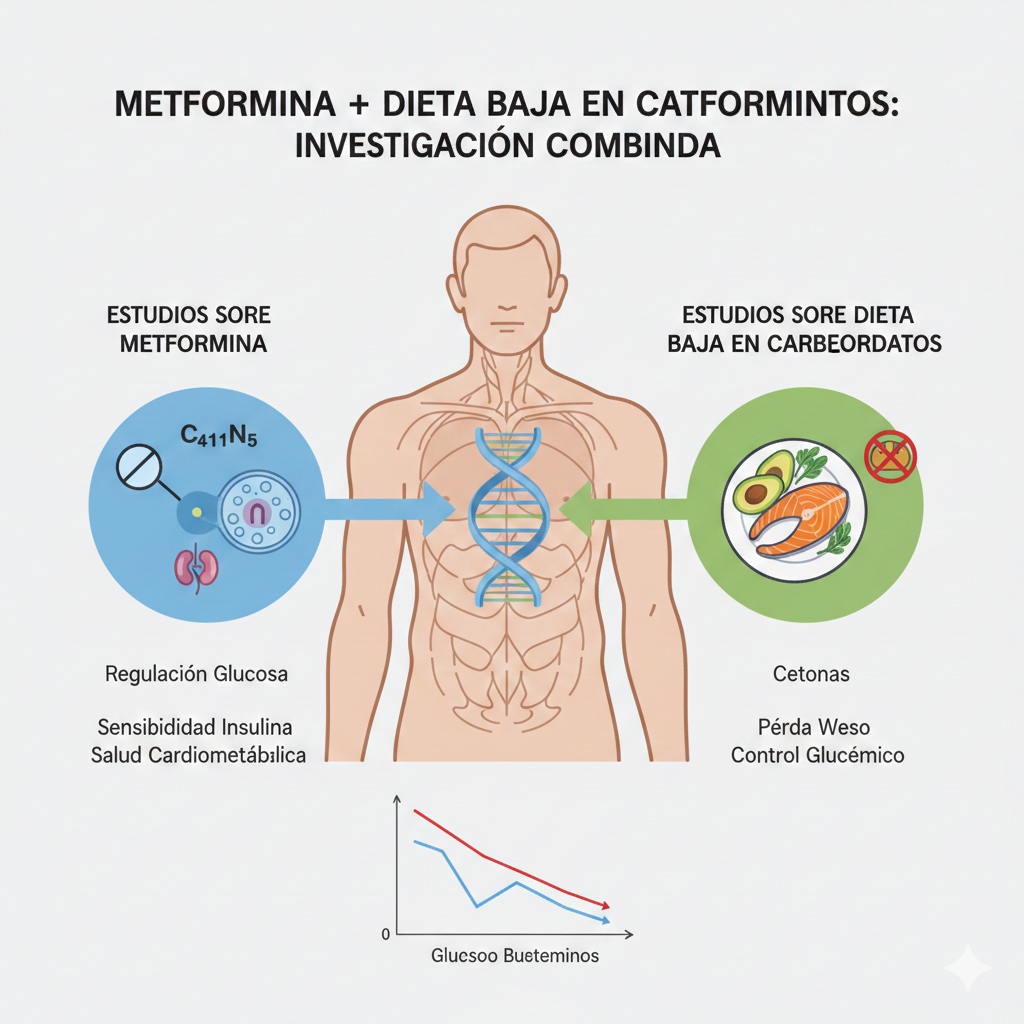 Estudios sobre metformina y dieta baja en carbohidratos