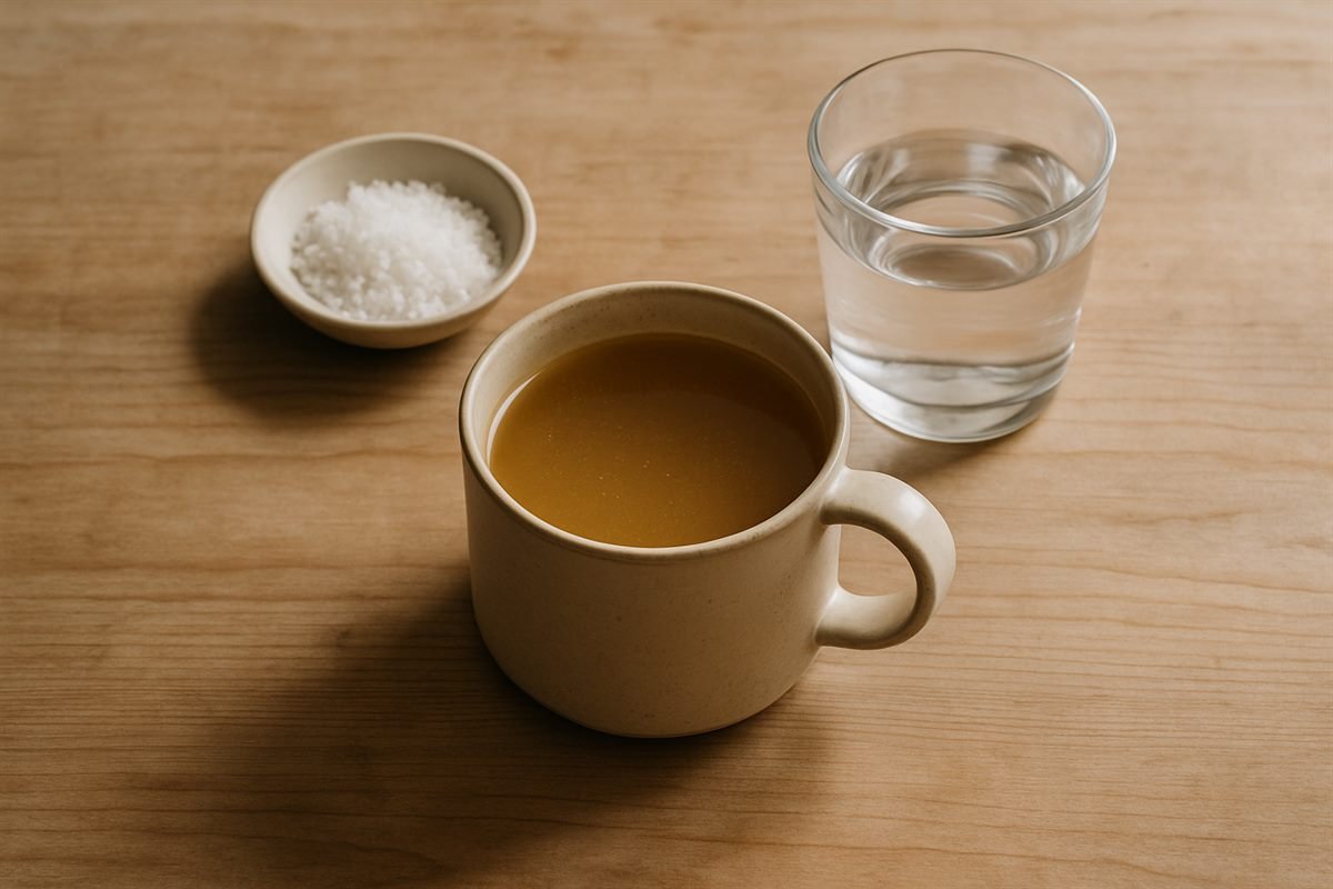 Sal gruesa, caldo caliente y agua: lo que corrige la mayoría de los errores del primer mes