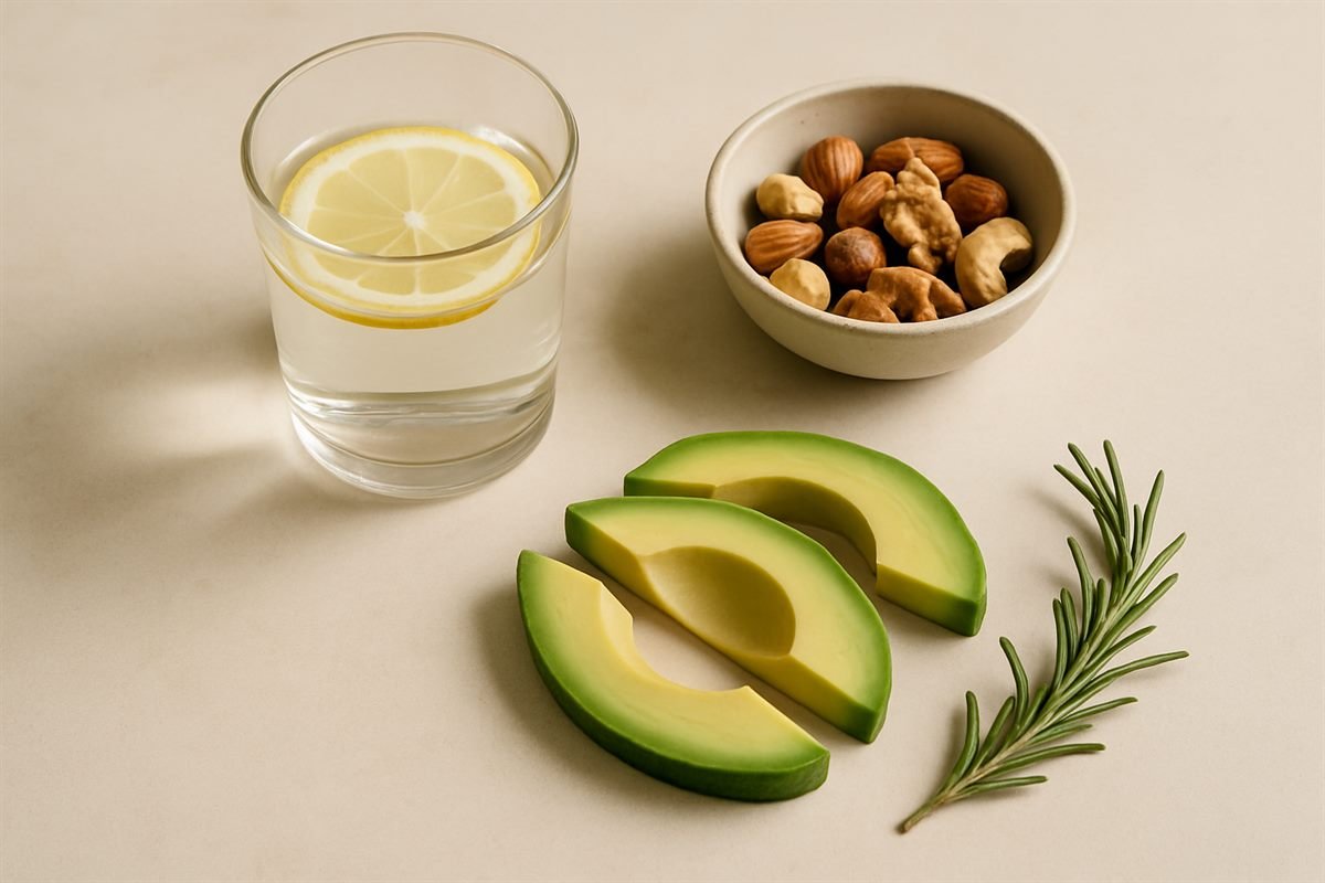 Agua con limón, nueces y aguacate: alimentos compatibles con la cetosis